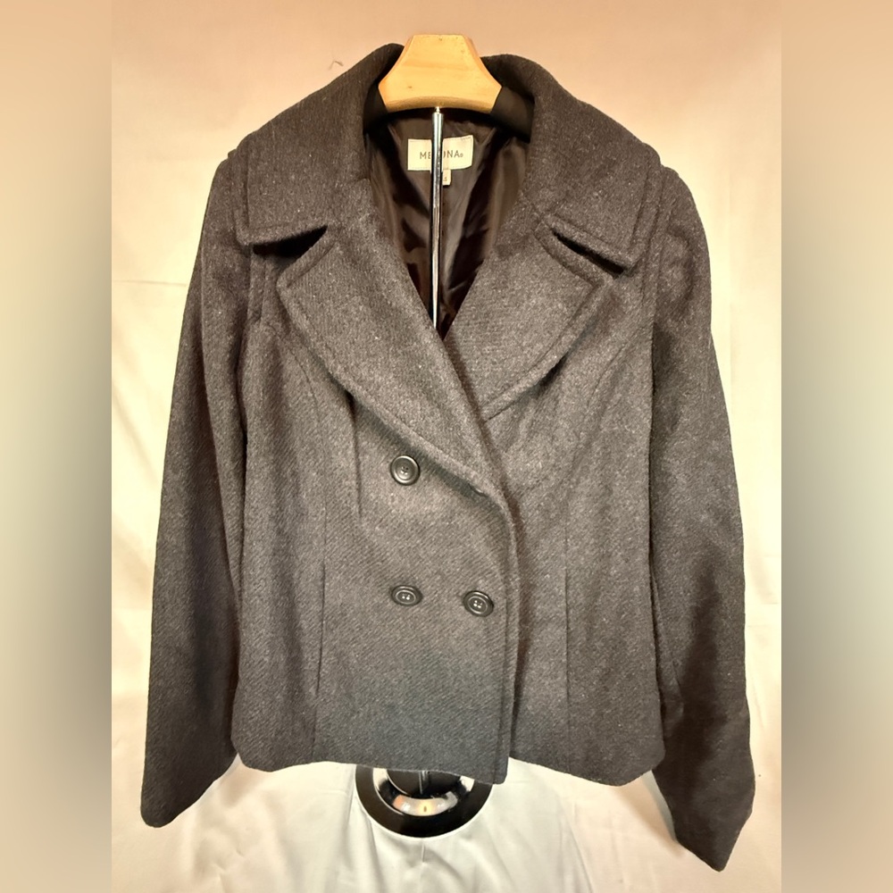 Merona Charcoal Double-Breasted Peacoat